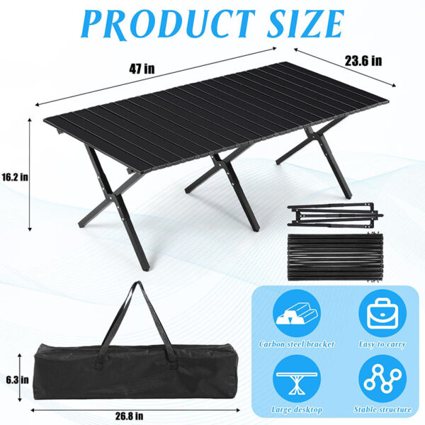 XCY-DS-0056-2 Outdoor Tourist Folding Picnic Table - Image 2