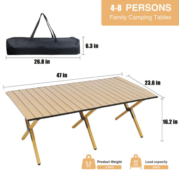 XCY-DS-0056-4 Wholesale Portable Camping Table - Image 2