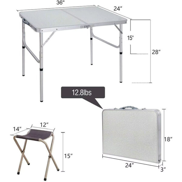 XCY-DS-616 Outdoor Custom Portable Camping Metal Table - Image 4